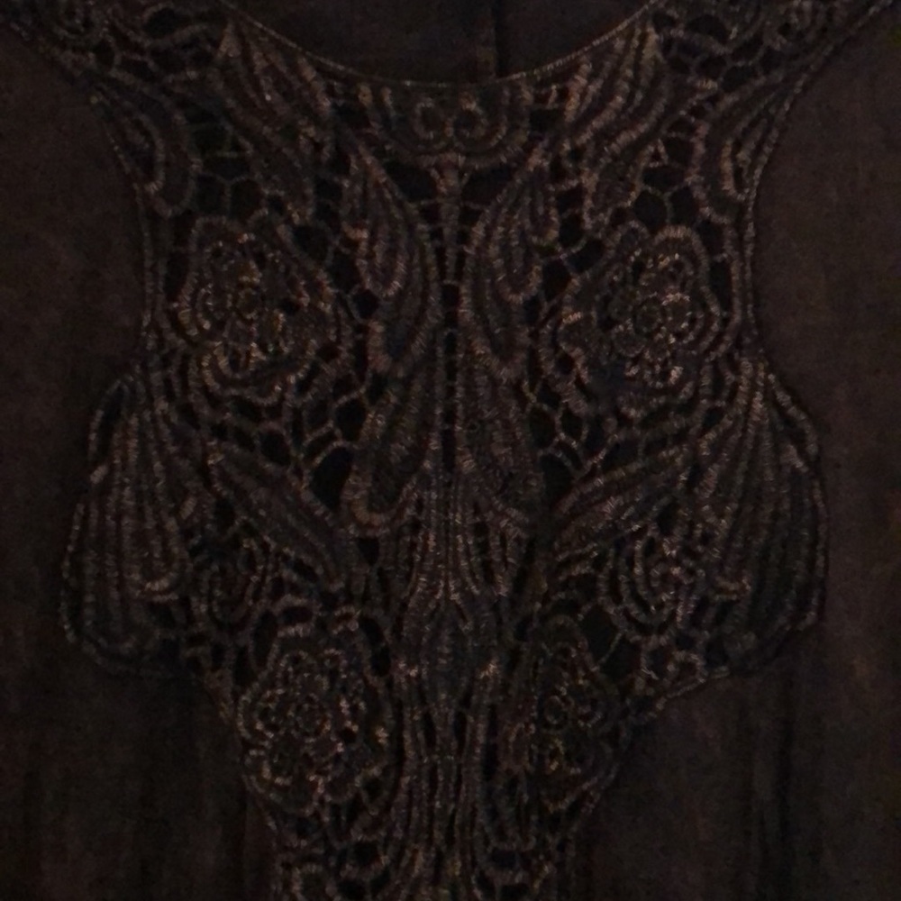 Woman’s rare Y2k boho witchy bell Sleeves Elegant Brown Women's Top - Picture 5 of 10